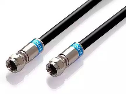 3m Sat-Kabel UV-beständig mit F-Steckern - Fuba KKF730S+2QM3  Länge: 3 m 6.9 mm 130 dB Class A++ schwarz mit wasserdichten Kompressionsteckern