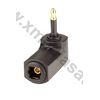 Toslink Adapter  Kupplung > 3,5mm Toslink-Winkel-Stecker schwarz