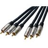 all4u - RGB YUV Cinch Kabel Professional Serie 3x Cinchstecker / 3x Cinchstecker L�nge:  1,5m