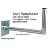 Profi Wandhalter Stahl verzinkt 55cm Wandabstand
