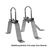 Mauerhalterset Wandabstandshalter 28cm