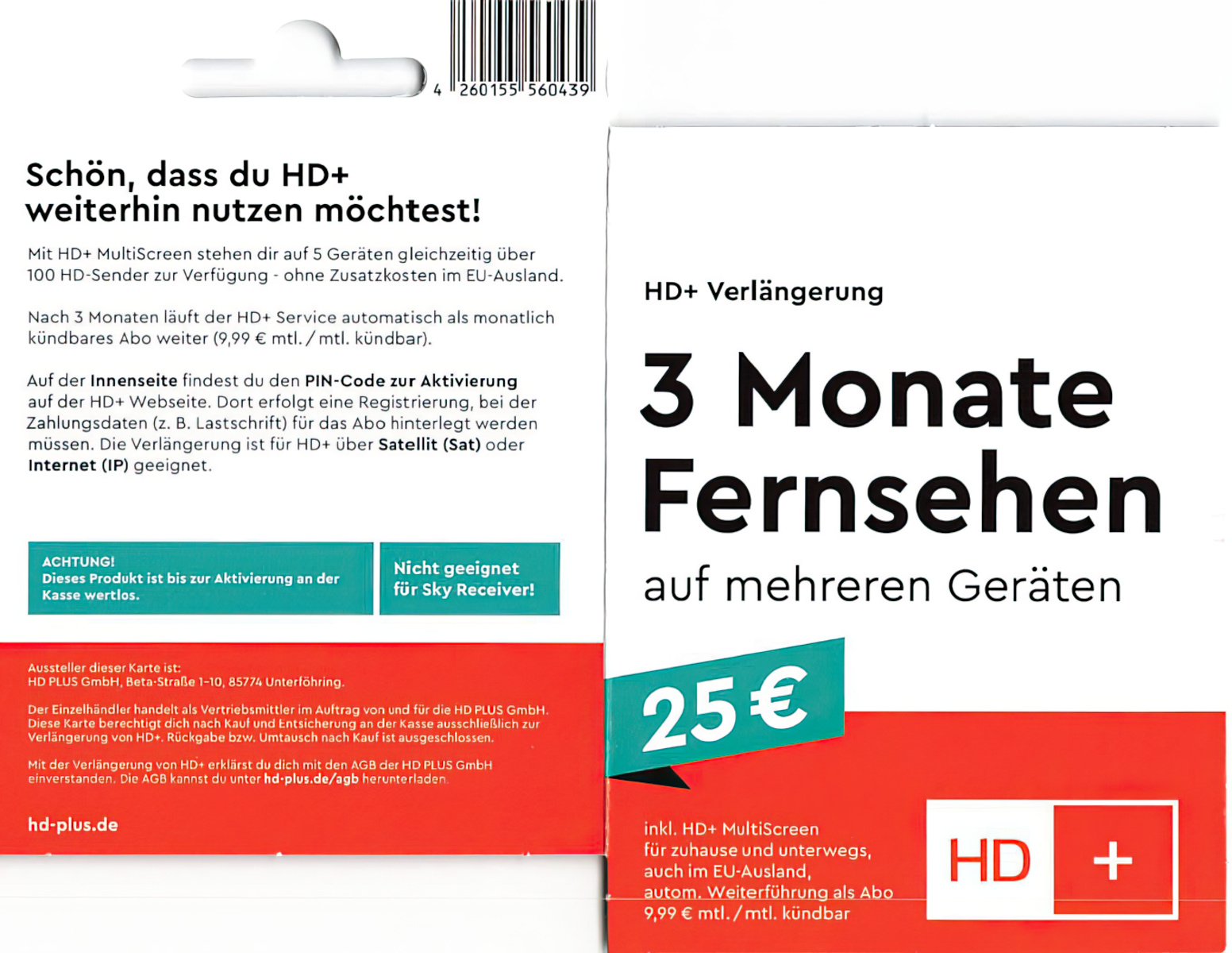 HD+ PLUS Verlängerung Multiscreen per E-Mail - 3 Monate verlängern |-/bilder/big/hdp-3m-25-abo-front.jpg