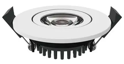 11111Luxna Lighting LXLEDDL5.5WCCT3­WS LED Downlight weiß schwenkbar 