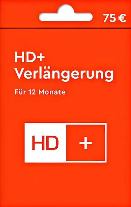 HD+ PLUS Verlängerung per E-Mail - 12 Monate verlängern | 24/7 Service Zusendung per E-Mail passend für alle HD+ Karten HD+ TV-Keys und alle aktuellen Geräte wo HD+ bereits fest drin integriert ist